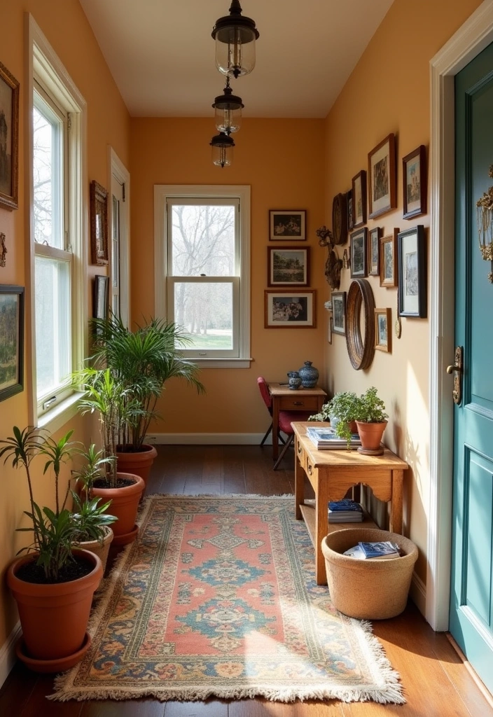 20 Boho Hallway Design Ideas - 17. Personal Touches