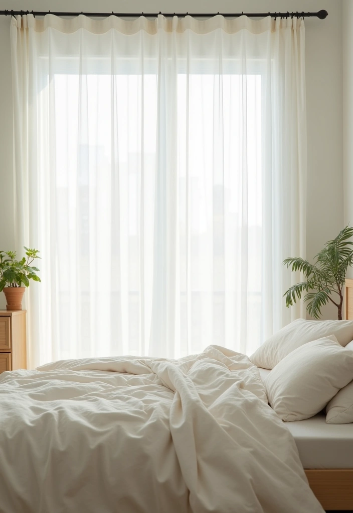 20 Coastal Bedroom Ideas: Transform Your Space into a Beachy Retreat - 5. Light and Airy Fabrics