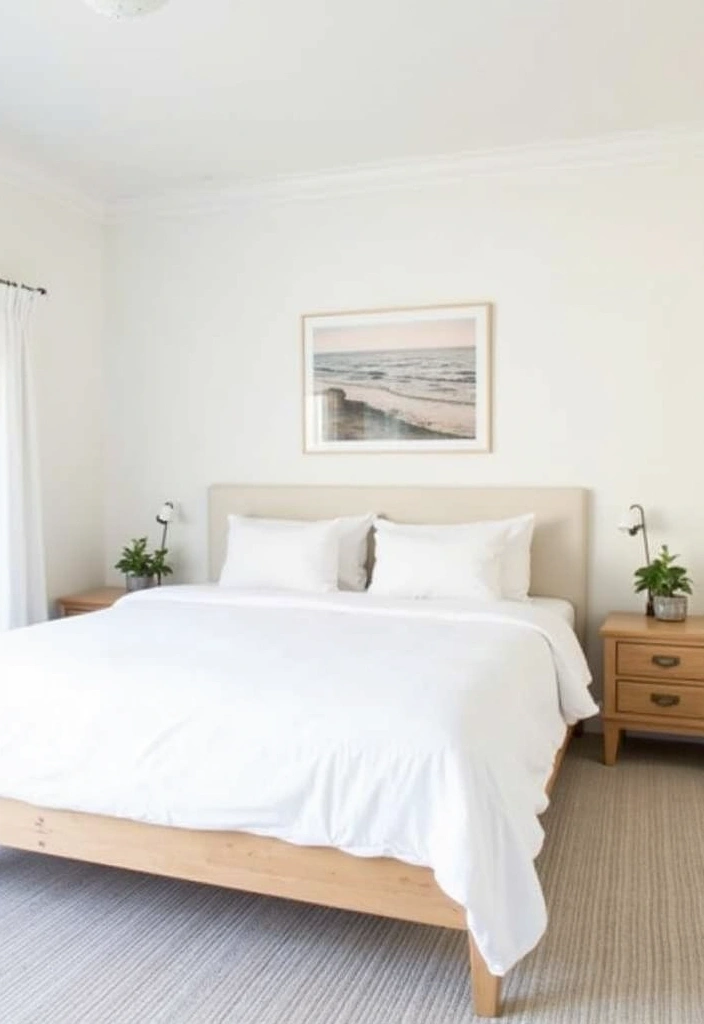 20 Coastal Bedroom Ideas: Transform Your Space into a Beachy Retreat - 9. Minimalist Coastal Style