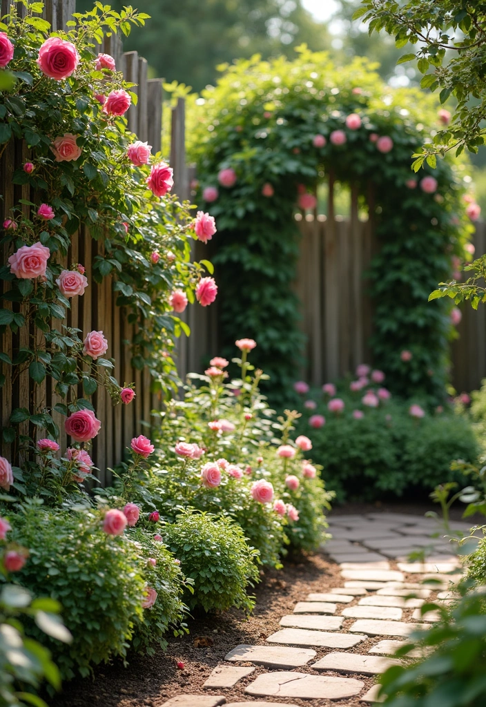 20 French Country Garden Design Ideas - 17. Decorative Garden Fencing