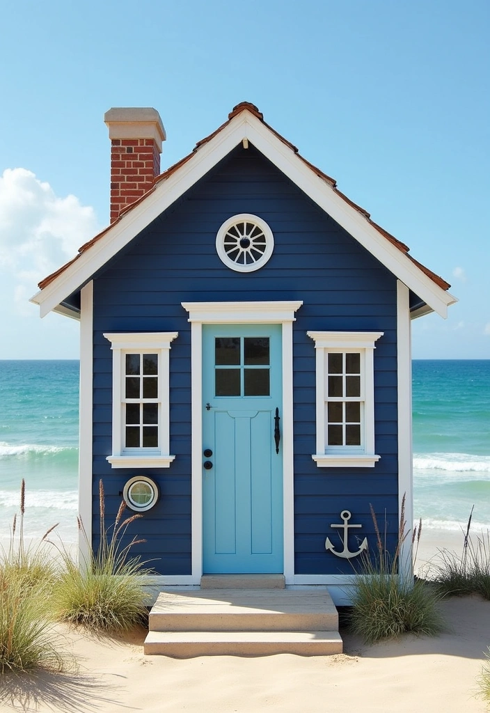 20 Incredible Modern Beach House Exterior Ideas - 6. Nautical Accents