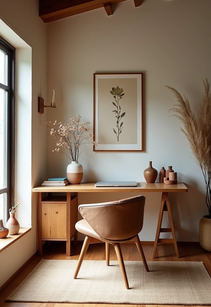 20 Inspiring Japanese Home Office Designs - 13. Japanese Aesthetic Influences