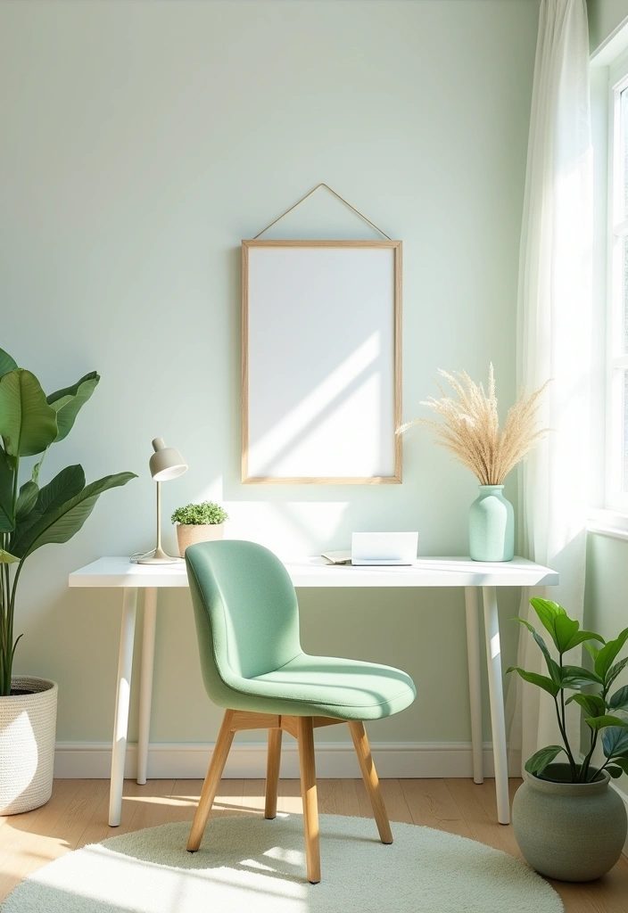20 Inspiring Japanese Home Office Designs - 7. Calming Color Palettes