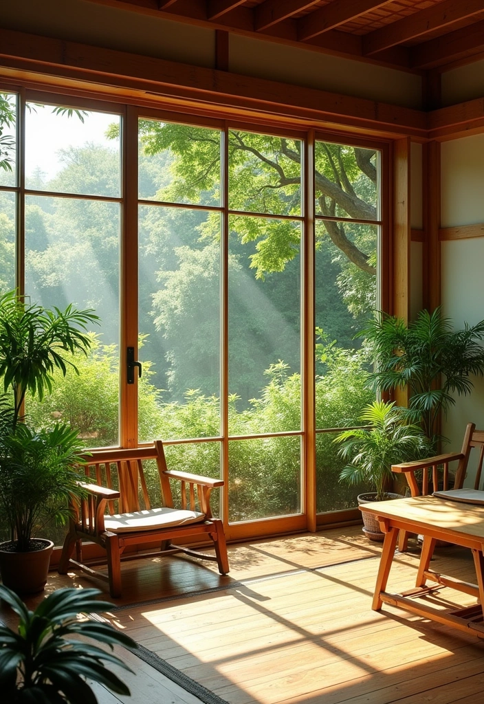 20 Japanese Living Room Ideas: Embrace Tranquility and Elegance - 2. Nature-Inspired Decor