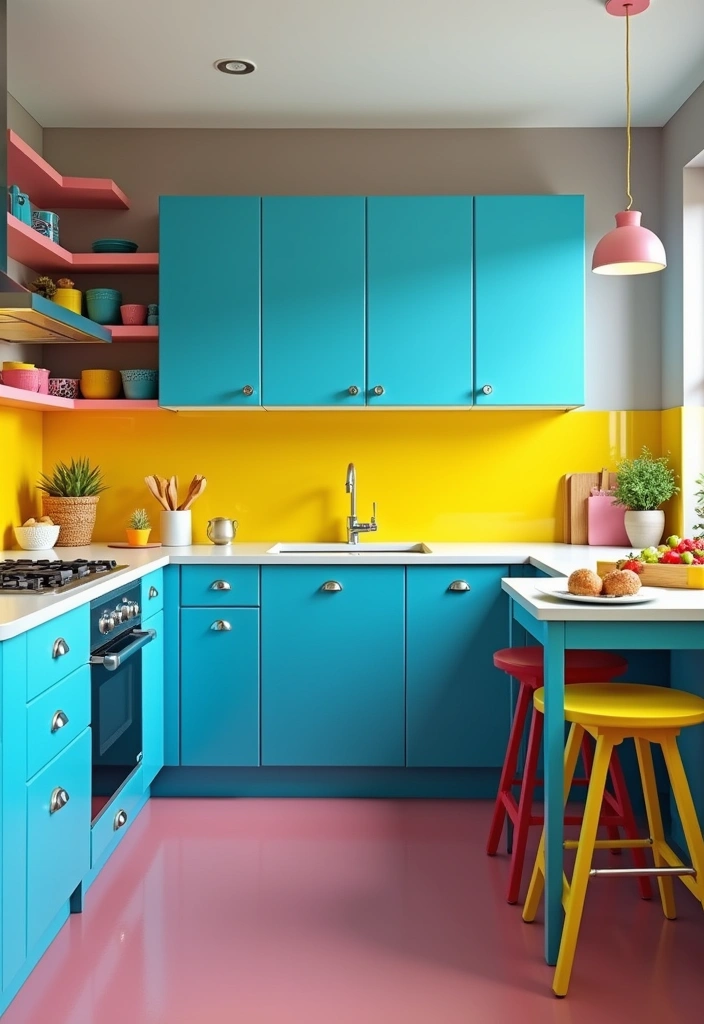 20 Kitchen Inspirations Ideas to Transform Your Home - 3. Bold Colors