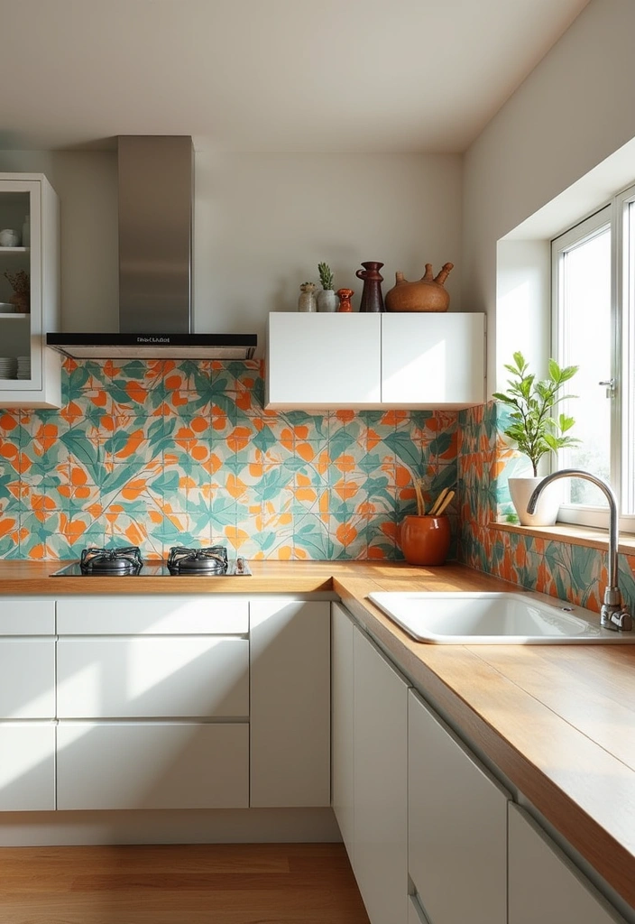 20 Mid Century Modern Kitchen Ideas - 4. Geometric Tile Patterns