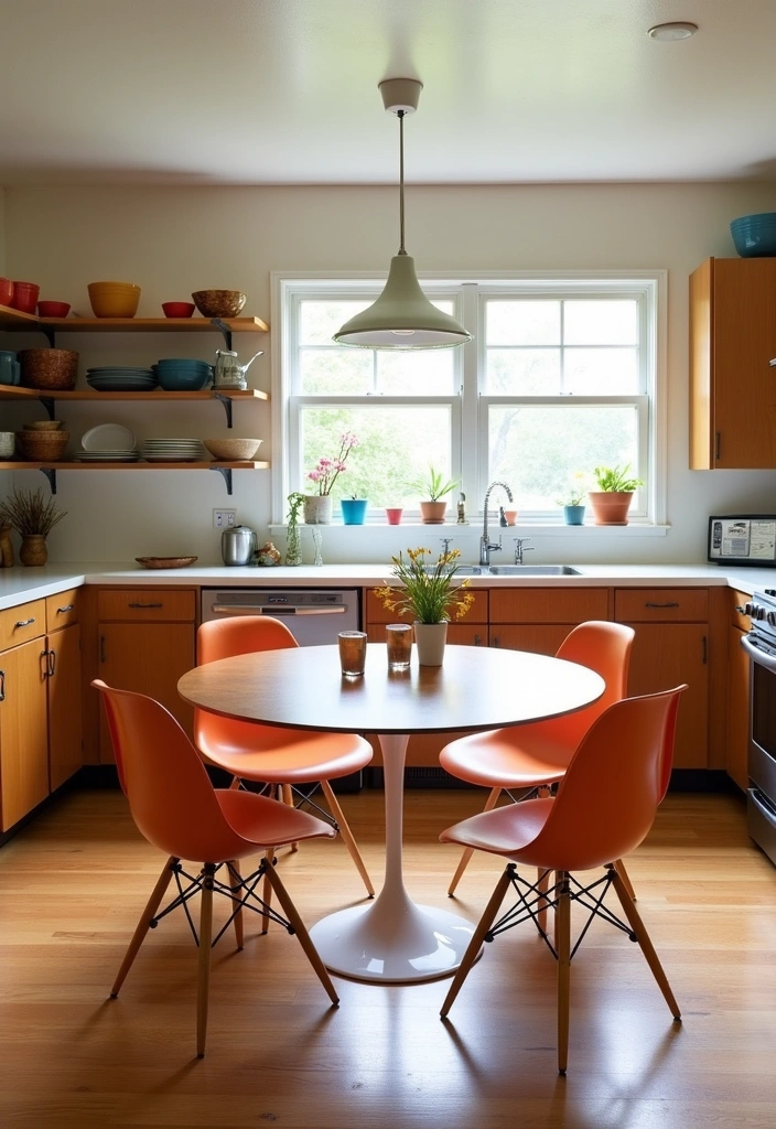 20 Mid Century Modern Kitchen Ideas - 7. Iconic Furniture Pieces