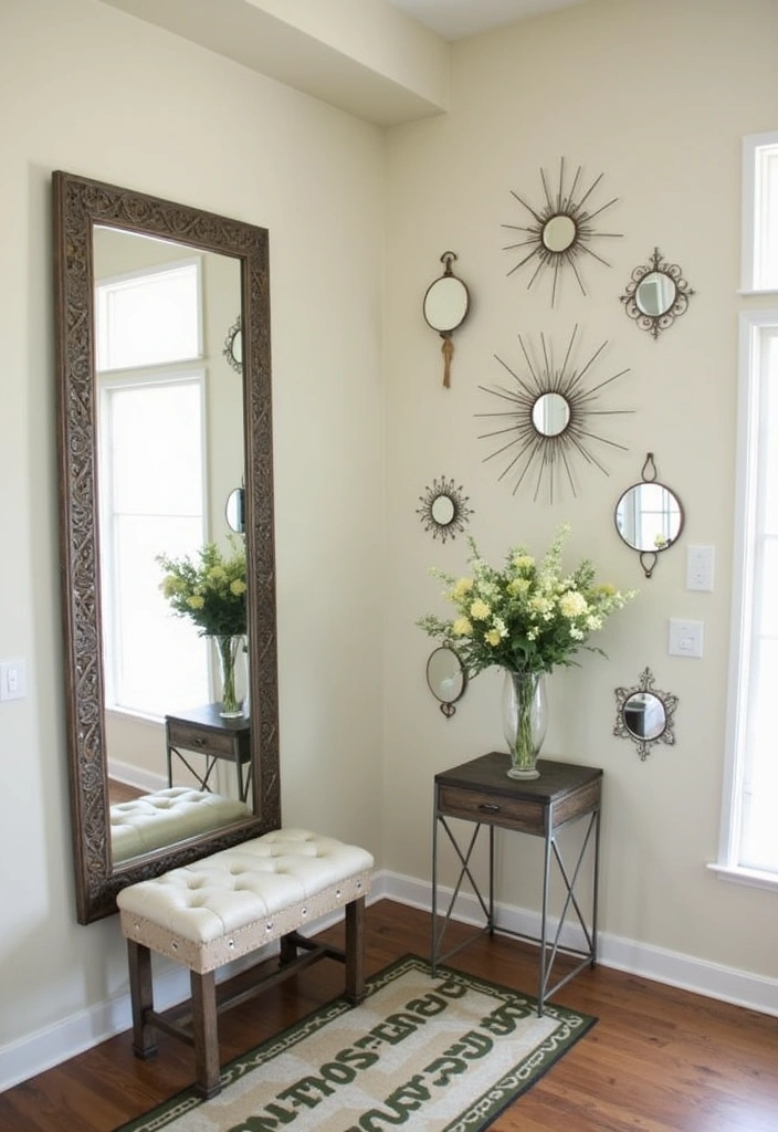 20 Small Home Interior Design Ideas to Maximize Space and Style - 2. Incorporate Mirrors