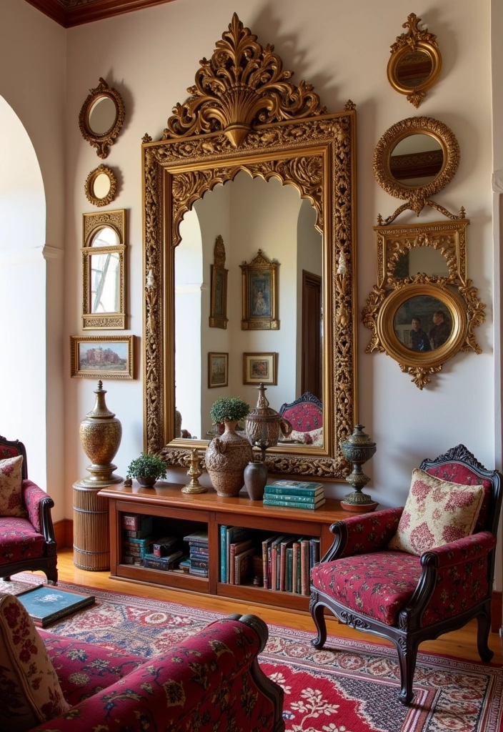 20 Style a Moroccan Living Room Ideas - 5. Use of Mirrors