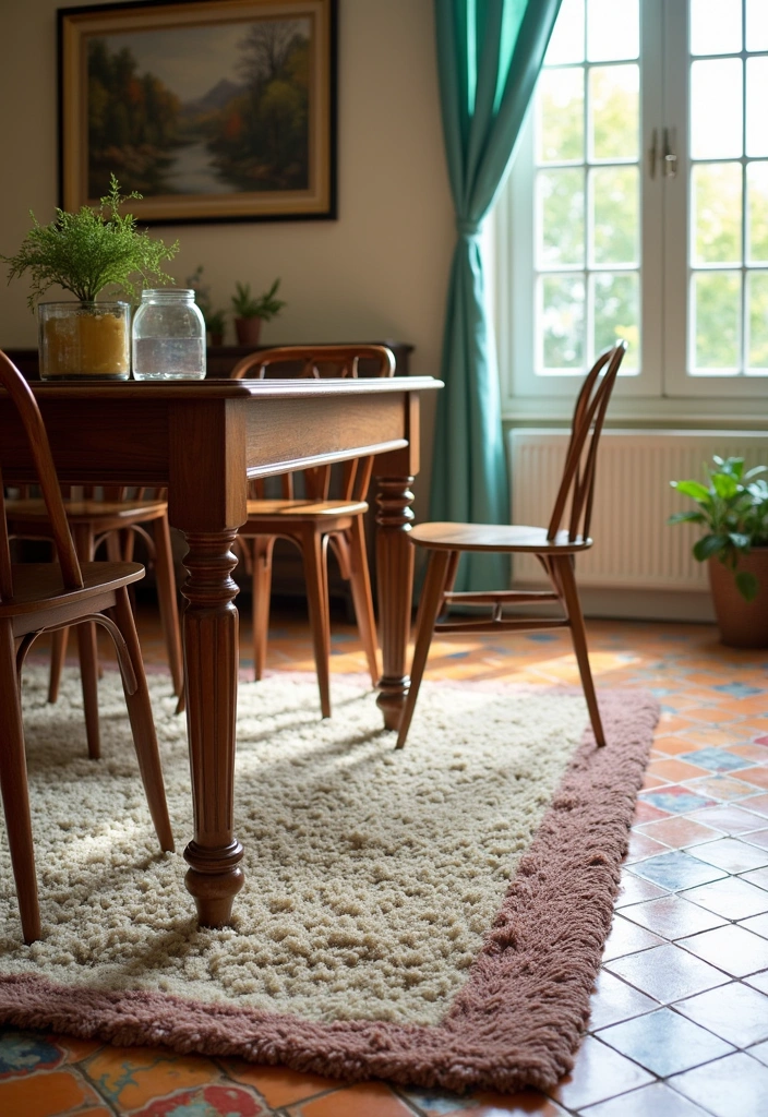 21 Best 70s Dining Room Design Ideas - 17. Iconic Flooring
