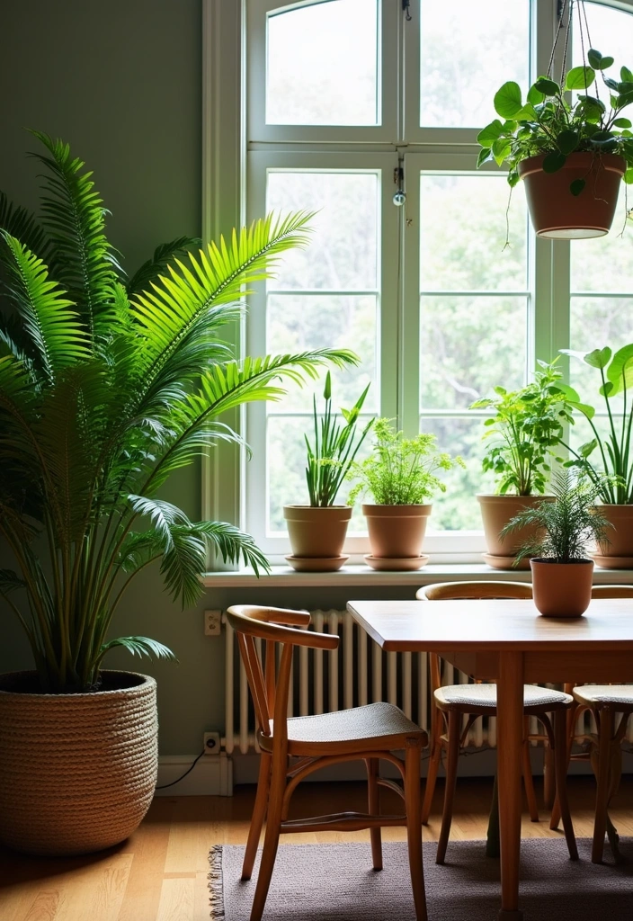 21 Best 70s Dining Room Design Ideas - 9. Indoor Plants