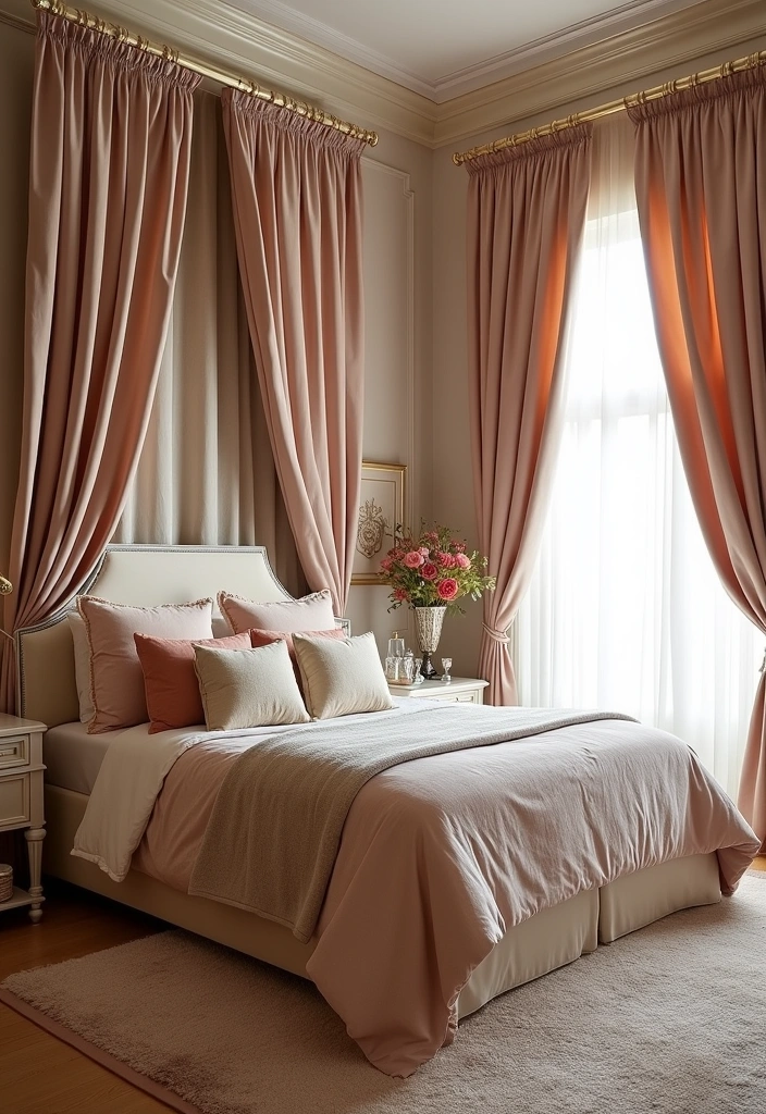 21 Modern Victorian Bedroom Ideas - 4. Luxurious Fabrics