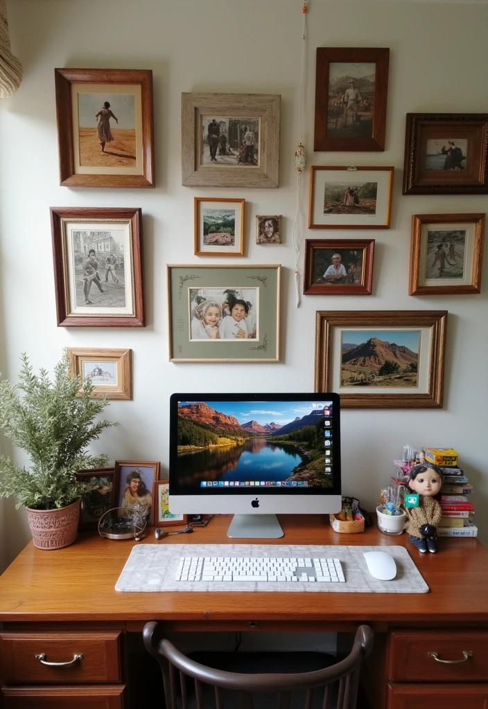 21 Nostalgic 70s Home Office Ideas - 11. Personal Touches