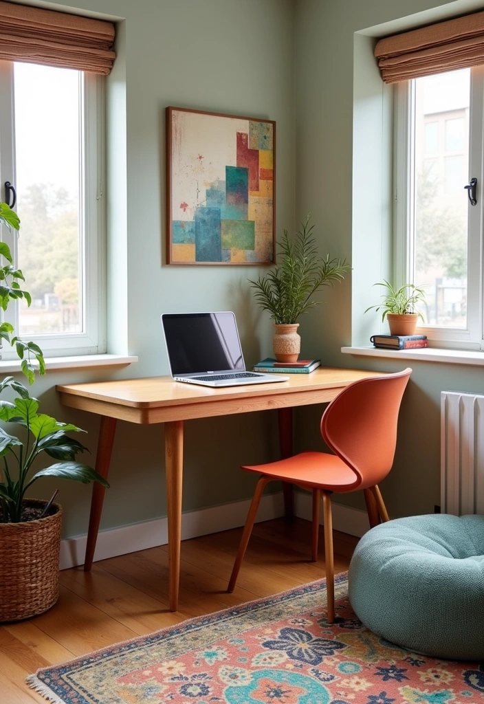 21 Nostalgic 70s Home Office Ideas - 2. Retro Furniture Finds