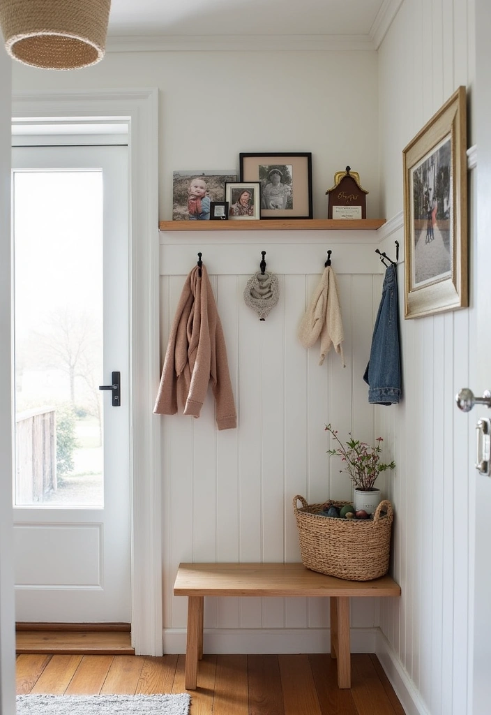 21 Revitalizing Scandinavian Mudrooms Ideas - 18. Personal Touches