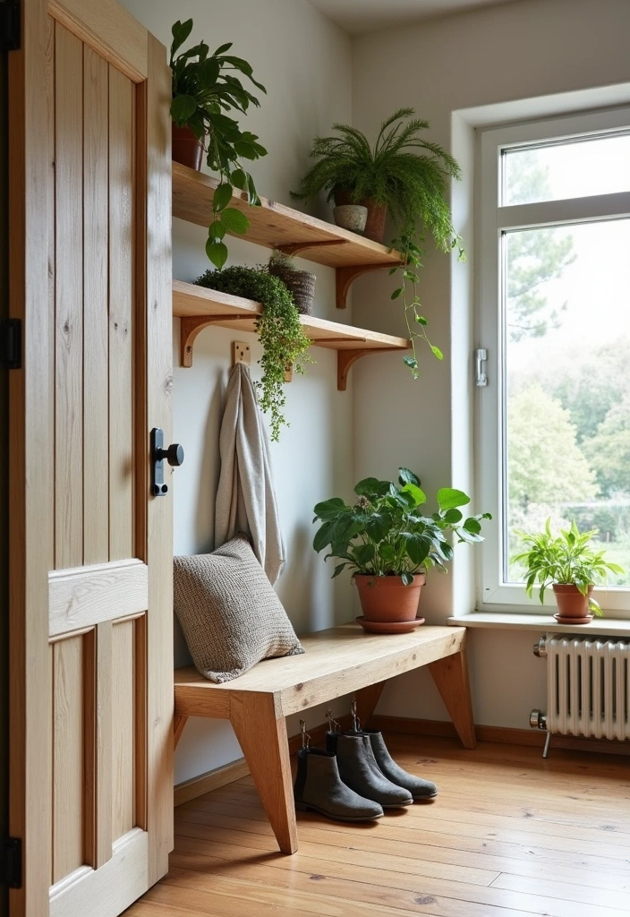 21 Revitalizing Scandinavian Mudrooms Ideas - 6. Eco-Friendly Materials