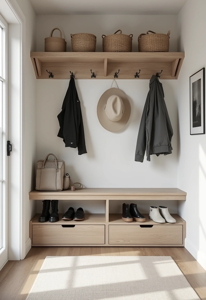 21 Revitalizing Scandinavian Mudrooms Ideas - 7. Functional Layout