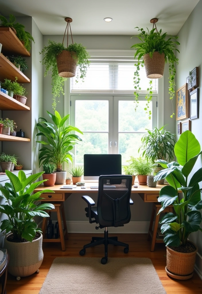 21 Spanish Home Office Ideas - 6. Indoor Gardens