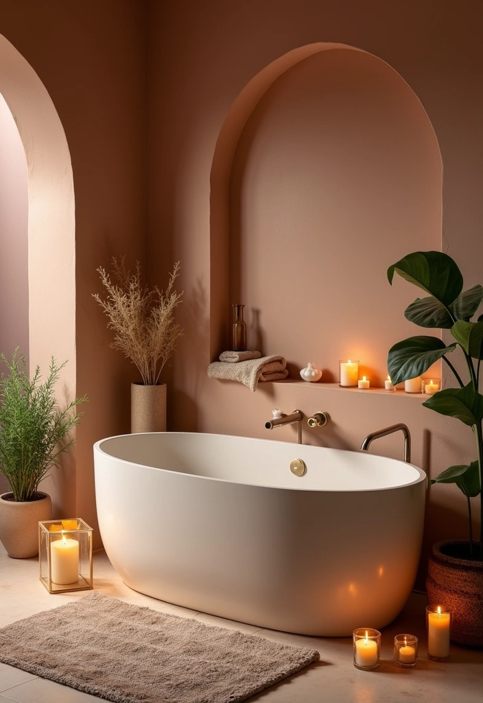 22 Aesthetic Moroccan Bathroom Design Ideas - 6. Spa-Like Atmosphere