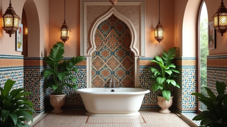 22 Aesthetic Moroccan Bathroom Design Ideas