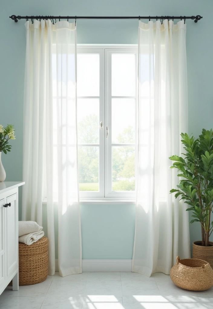 22 Beautiful Coastal Bathroom Ideas - 10. Light and Airy