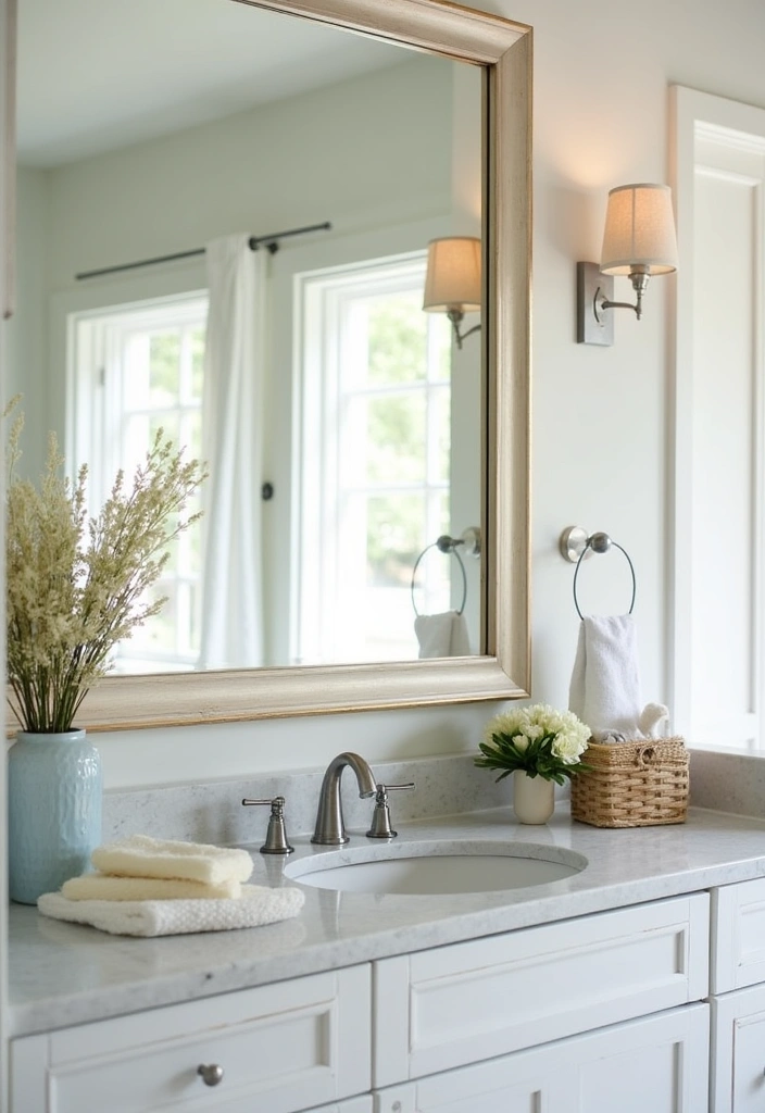 22 Beautiful Coastal Bathroom Ideas - 21. Coastal Mirrors