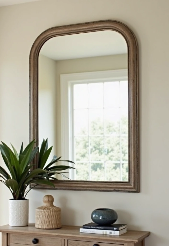 22 Earthy Entryway Design Ideas - 14. Mirrors for Depth