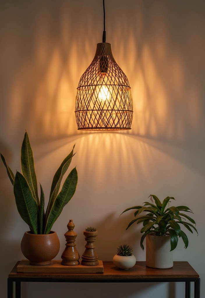 22 Earthy Entryway Design Ideas - 5. Natural Light Fixtures