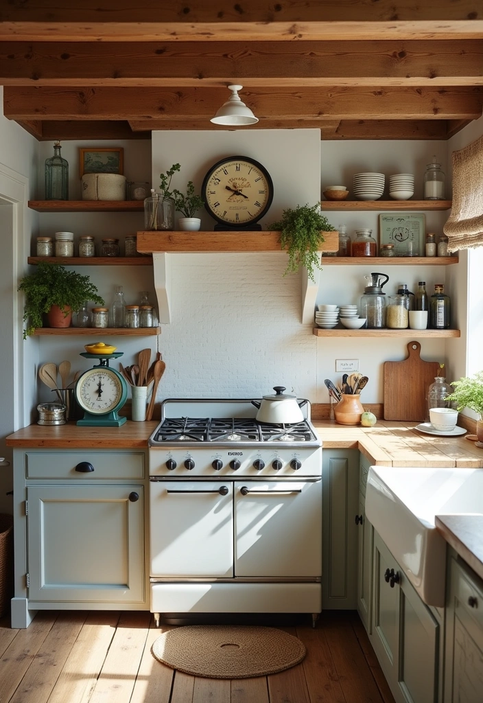 22 Farmhouse Kitchen Ideas to Inspire Your Cozy Space - 10. Vintage Decor