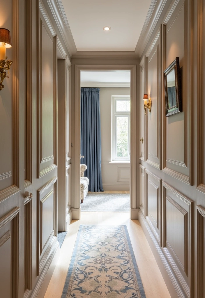 22 French Parisian Hallway Panelling Decor Ideas - 18. Customized Panelling Designs