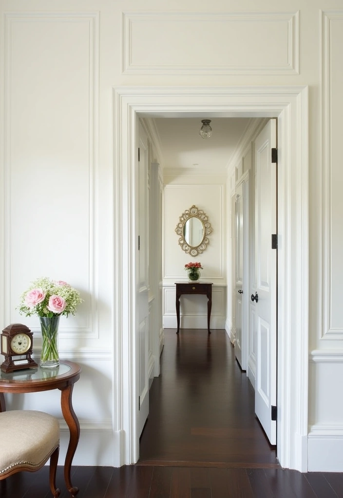 22 Hallway Panelling Ideas to Transform Your Space - 16. Decorative Moulding