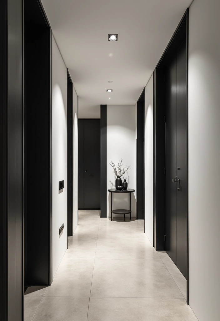 22 Hallway Panelling Ideas to Transform Your Space - 8. Modern Geometric Panels