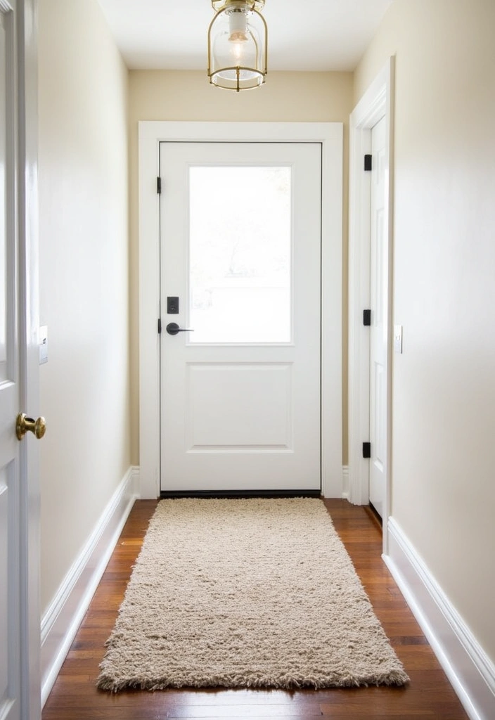 22 Japandi Hallway Design Ideas - 7. Textured Rugs