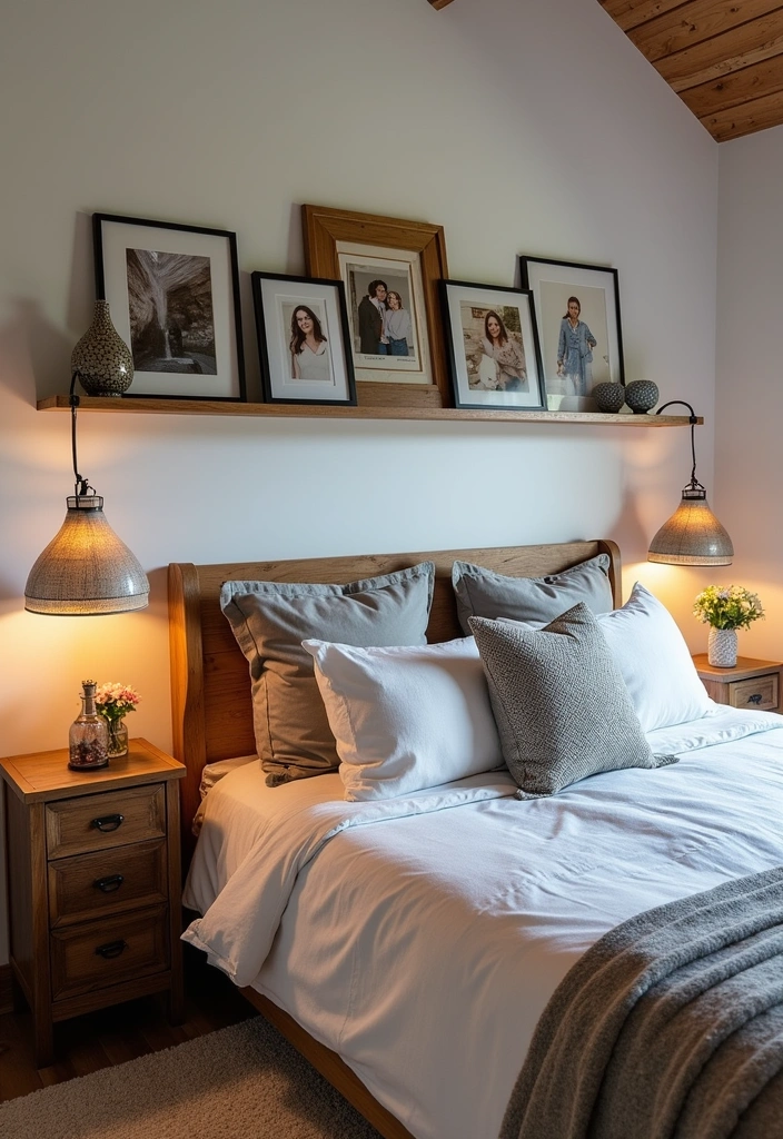 22 Majestic Modern Mountain Bedroom Ideas - 17. Personal Touches