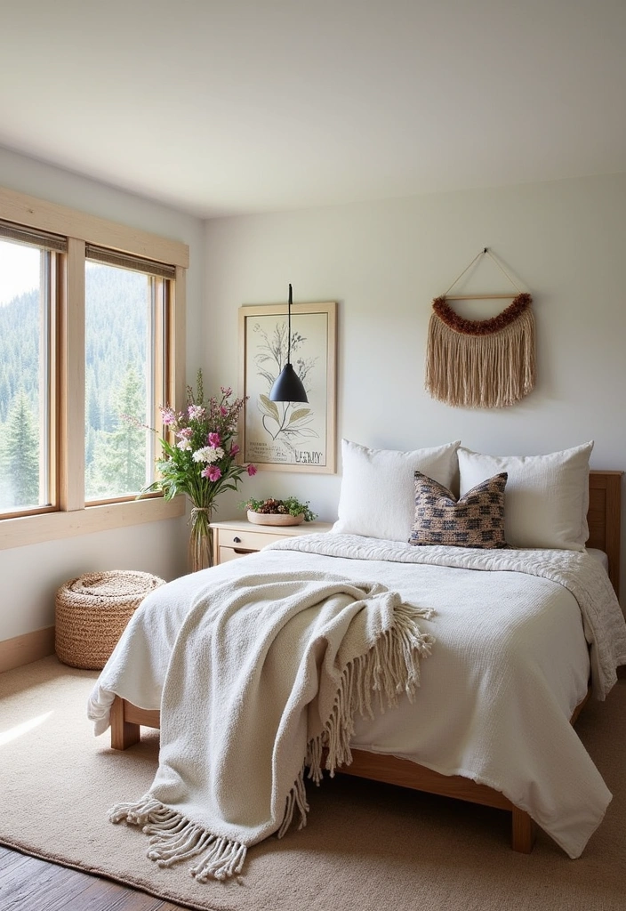 22 Majestic Modern Mountain Bedroom Ideas - 22. Seasonal Decor Switches