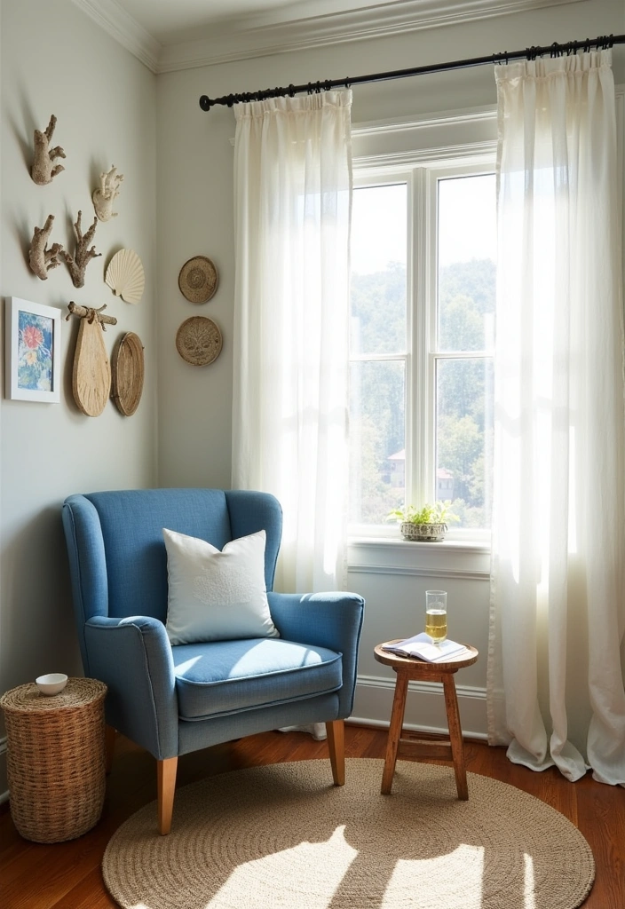 22 Perfect Cozy Reading Nook Ideas - 10. Nautical-Inspired Retreat