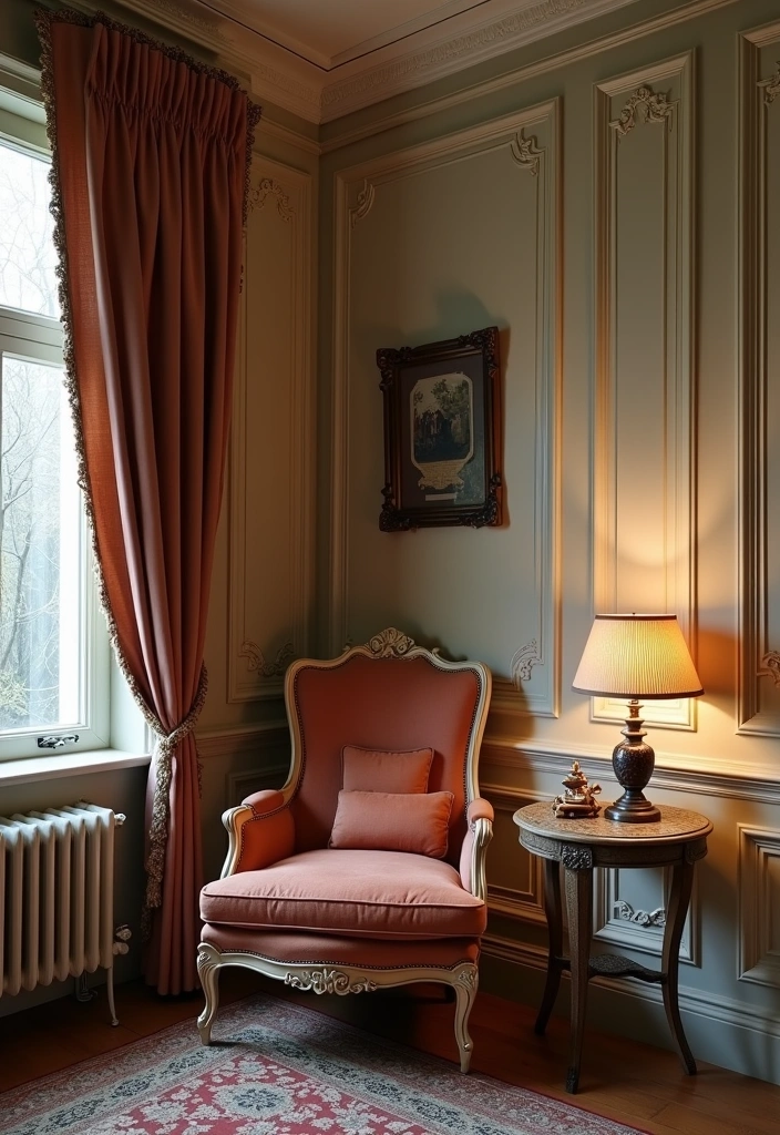 22 Perfect Cozy Reading Nook Ideas - 19. Elegant French Salon