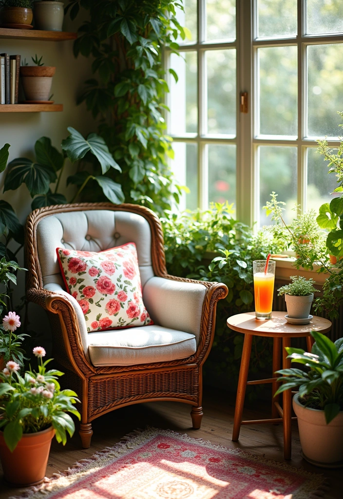 22 Perfect Cozy Reading Nook Ideas - 8. Garden Oasis Nook