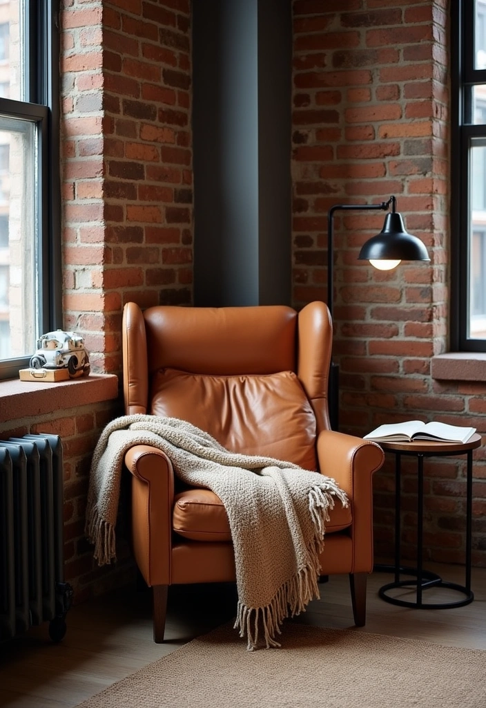 22 Perfect Cozy Reading Nook Ideas - 9. Industrial Loft Style