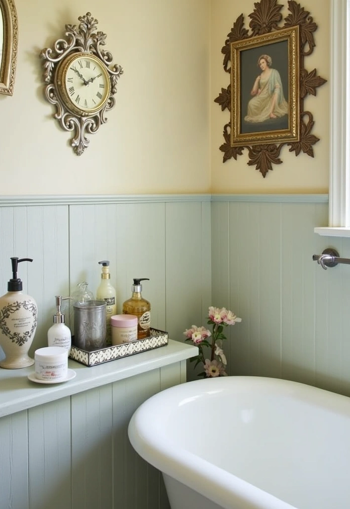 22 Victorian Bathroom Design Ideas - 8. Vintage Accessories