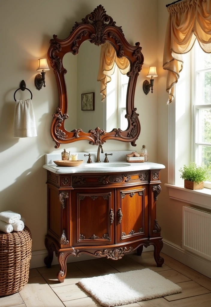 22 Victorian Bathroom Design Ideas - 9. Freestanding Vanities