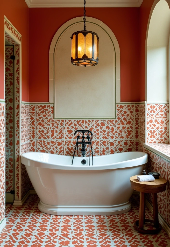 23 Art Deco Bathroom Ideas - 14. Statement Bathtub Surrounds