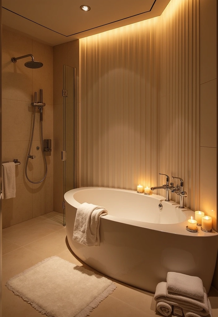 23 Art Deco Bathroom Ideas - 15. Spa-inspired Elements