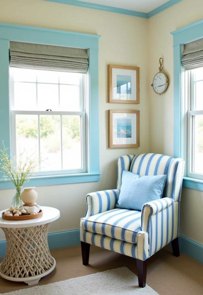 23 English Country Reading Nook Ideas - 16. Nautical Theme Nook