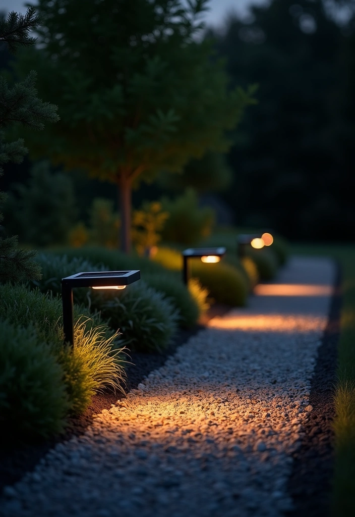 23 Minimalist Garden Ideas for Stunning Outdoor Decor - 11. Simple Lighting Solutions