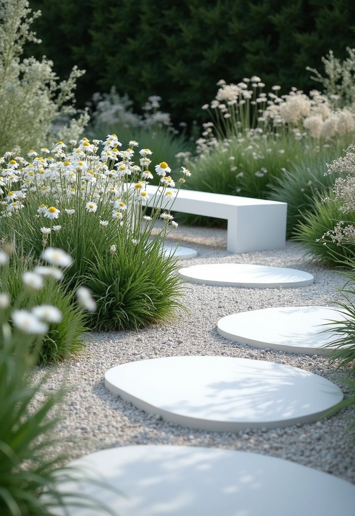 23 Minimalist Garden Ideas for Stunning Outdoor Decor - 2. Monochromatic Plantings