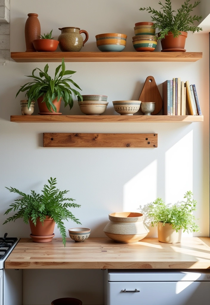 23 Moroccan Kitchen Interior Design Ideas - 6. Open Shelving