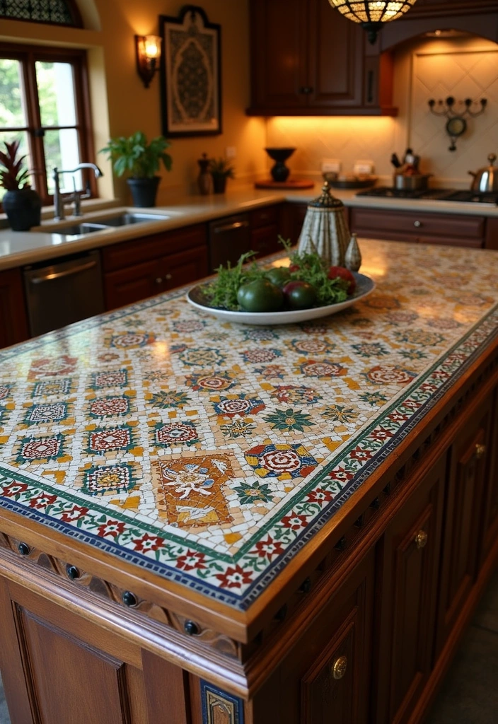 23 Moroccan Kitchen Interior Design Ideas - 8. Mosaic Accents