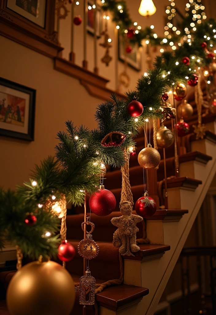 23 Stunning Christmas Garland Staircase Ideas - 18. Global Inspirations