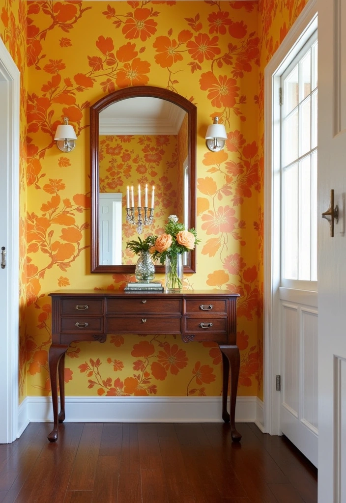 23 Unique 70s Hallway Designs Ideas - 1. Groovy Wallpaper